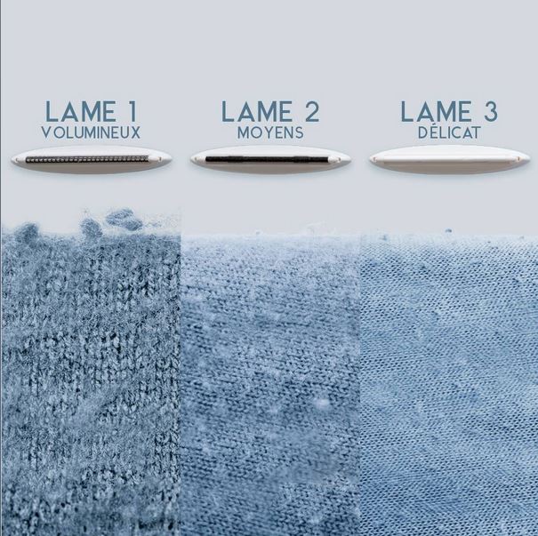 GLEENER - RASOIR BROSSE ANTI PELUCHES + ACCESSOIRES - Bleu